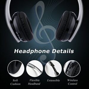 Beyution V4.1 Bluetooth Headphones Wireless Foldable Hi-fi Stereo Headphone for Smart Phones & Tablets - Black