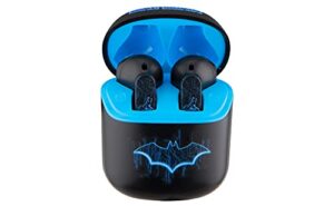 ekids batman bluetooth earbuds with microphone, kids wireless earbuds with charging case for ear buds, for fans of batman gifts and merchandise