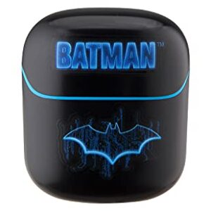 eKids Batman Bluetooth Earbuds with Microphone, Kids Wireless Earbuds with Charging Case for Ear Buds, for Fans of Batman Gifts and Merchandise