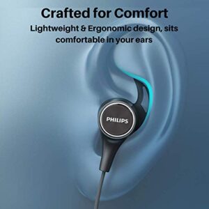 Philips Wireless Earbuds Bluetooth Headphones, in Ear Headset Sport Stereo Earphone, Powerful Sound, IPX4 Waterproof with Mic