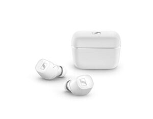 sennheiser cx 400bt true wireless earbuds – bluetooth in-ear headphones for music and calls – with noise cancellation and customizable touch controls, white