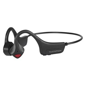 YouthWhisper Bone Conduction Headphones - Lightweight Wireless Bluetooth Sport Bone Conduction Headset with Built-in Mic, Sweatproof Open Ear Headphones for Running,Cycling,Driving,Workout