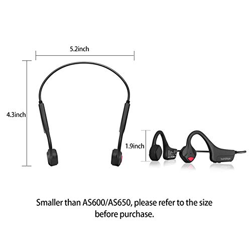 YouthWhisper Bone Conduction Headphones - Lightweight Wireless Bluetooth Sport Bone Conduction Headset with Built-in Mic, Sweatproof Open Ear Headphones for Running,Cycling,Driving,Workout