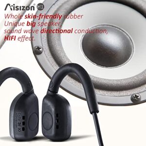 Aisizon Air Conduction Headphones H1, Over Ear Sports Wireless Bluetooth Headphones, Open Ear Headphones Wireless Bluetooth for Runing, Gym Workout, Sports