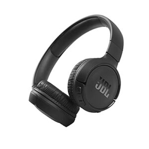 jbl tune 510bt: wireless on-ear headphones with purebass sound – black (renewed)