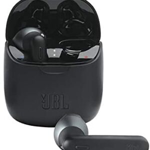 JBL Tune 225TWS True Wireless in-Ear Headphones Bundle with Deluxe Hardshell Case (Black)