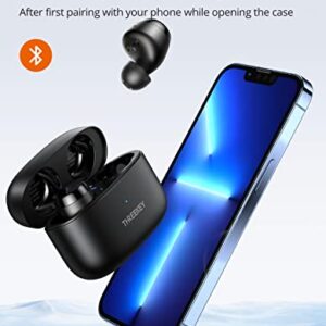 THREEKEY Wireless Bluetooth Earbuds, Wireless Headphones with Led Display, Compatible with Apple & Android, IPX7 Waterproof Stereo Earphones in-Ear Built-in Mic Headset Premium Deep Bass for Sports