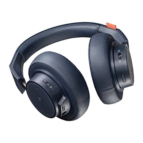 Plantronics BackBeat GO 600 Noise-Isolating Headphones, Over-The-Ear Bluetooth Headphones, Navy (211139-99)