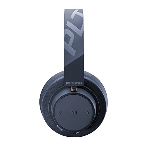 Plantronics BackBeat GO 600 Noise-Isolating Headphones, Over-The-Ear Bluetooth Headphones, Navy (211139-99)