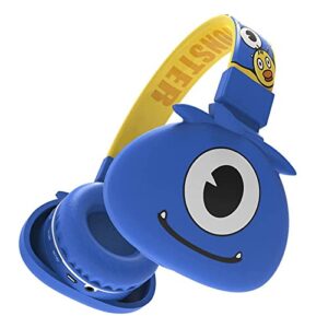 kids cartoon headphones,wireless headset for thechildren,jellie monsters joint bluetooth headphones,foldable stereo headphone,fm,with volume limited and mic,tf card compatible for ipad/iphone/tablet