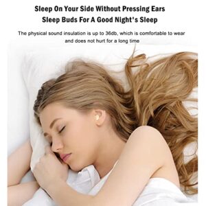 A.FORVI Sleep Earbuds Invisible Bluetooth Earbuds for Sleeping Smallest Sleep Buds Tiny Mini for Side Sleepers Wireless Hidden Headphones Small Discreet Bluetooth Earpiece with Charging Case