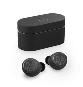 bang & olufsen beoplay e8 sport true wireless in-ear bluetooth earphone with customizable comfort fit, microphones and touch control, wireless charging case, 28h playtime, ip57 dust & waterproof black