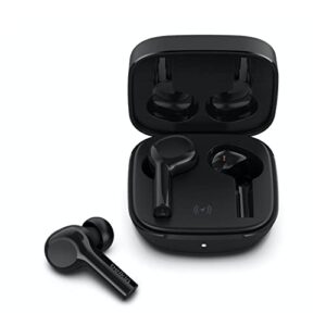 belkin wireless earbuds, soundform freedom true wireless bluetooth earphones with wireless charging case ipx5 certified sweat and water resistant with deep bass for iphones and androids – black