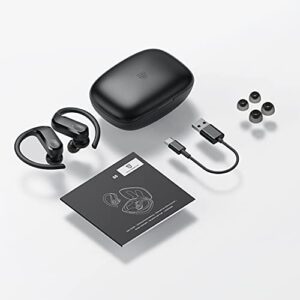 SoundPEATS S5 Wireless Earbuds Over-Ear Hooks Bluetooth Headphones 5.0 in-Ear Stereo Wireless Earphones with Touch Control IPX7 Waterproof for Sports, 12mm Driver, Mono/Stereo Mode, USB-C Charge