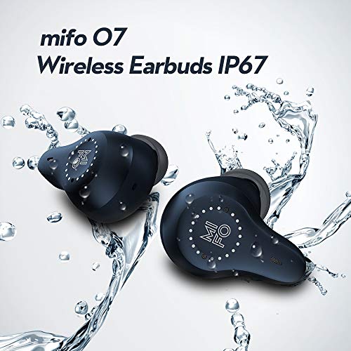 mifo [Upgrade Version 2023] True Wireless Earbuds Dynamic Bass Indigo Blue O7, Qualcomm APT-X Noise Cancelling Headphones with Charging Case, Bluetooth 5.0 Wireless Sport Earphones for Running