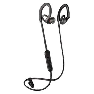 plantronics backbeat fit 350 wireless headphones, stable, ultra-light, sweatproof in ear workout headphones, black (renewed)