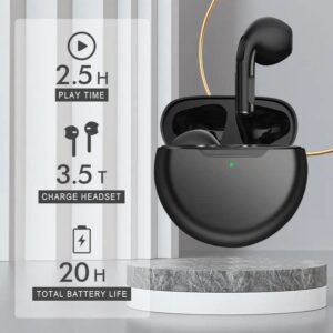 True Wireless Earbuds Bluetooth Headphones, in- Ear Sports Ear Buds with MIC Charging Case Noise Cancellation IPX7 Waterproof for iPhone/Samsung/Huawei