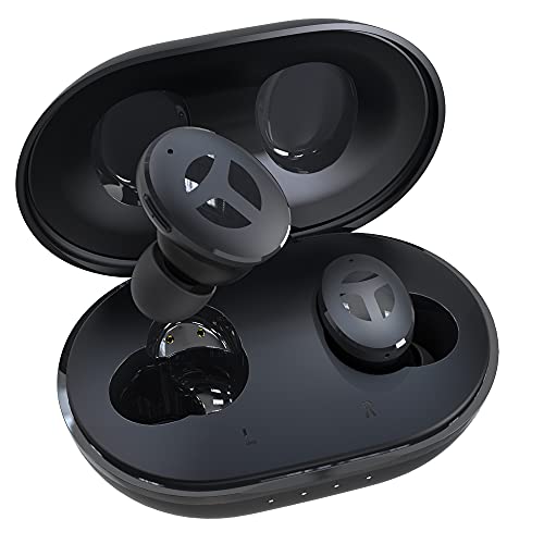 TRANYA M10B Wireless Sports Earbuds, Button Control, Premium Sound with Deep Bass, 32H Playtime, 4 Microphones Design for Call, Bluetooth Earbuds, IPX5 Waterproof Headphones for Sports