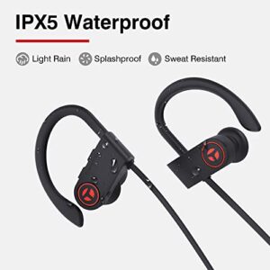 TRANYA X2 Wireless Sports Earbuds, Bluetooth Headphones with 12 H Playtime Type-C Charging, 11mm Driver for Premium Sound, IPX5 Waterproof ENC Noise Cancellation Running Earphones for Workout Sports
