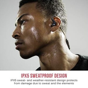 MEE audio M6 X6 Sweatproof Sports Bluetooth Wireless in-Ear Earphones with Headset and Earhooks for Running, Gym, and Workouts (Latest Version with aptX Low Latency)