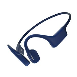 aftershokz new xtrainerz bone conduction wireless mp3 swimming headphones, sapphire blue