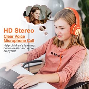 Bluetooth Headphones Over Ear, 55H Playtime Wireless Headphones with 3 EQ Music Modes, HiFi Stereo Foldable Lightweight Headset with Built-in Mic,Deep Bass for Home Office Cellphone PC