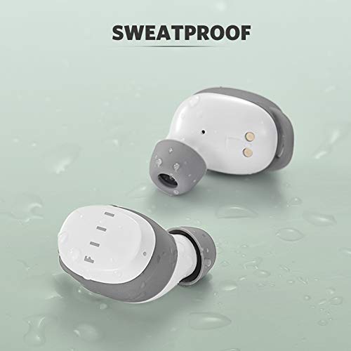 Bluetooth Wireless Earbuds - FIIL T1XS Bluetooth 5.0 Wireless Earphones, Support FIIL+ APP, Waterproof Earbuds with Microphone, in-Ear Earbuds Cordless for iPhone & Android (White)