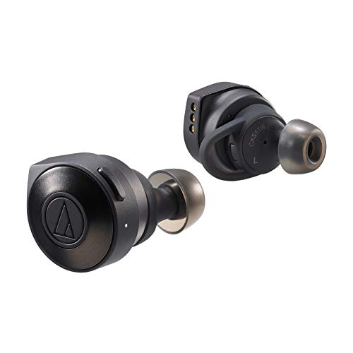 Audio-Technica ATH-CKS5TWBK Solid Bass Wireless in-Ear Headphones, Black