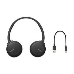 Sony WH-CH510 Wireless On-Ear Headphones (Black) Bundle with USB Bluetooth Dongle Adapter (2 Items)