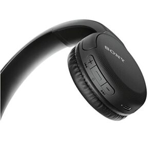 Sony WH-CH510 Wireless On-Ear Headphones (Black) Bundle with USB Bluetooth Dongle Adapter (2 Items)