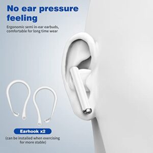 Wireless Earbuds for Samsung S23 Ultra S22 A53, 5.3 Bluetooth Headphones Noise Canceling Ear Bud with Earhooks Touch Control Stereo for iPhone 14 Pro Max 13 12 X Pixel 7 Pro 6 6A OnePlus 11 Android