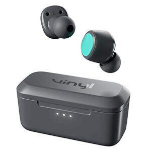 vinyl by skullcandy true wireless bluetooth earbuds grey/teal (v2vyw-n299)