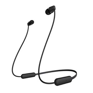 sony wi-c200 wireless bluetooth headphones – black