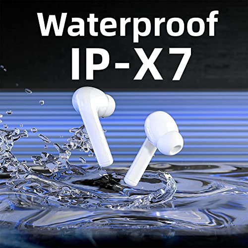 KAHPAN Wireless Earbuds, Bluetooth5.3 Headphones 30H Playtime with Charging Case, IPX7 Waterproof Earphones with Mic for Android iOS Cell Phone Computer Laptop Sports