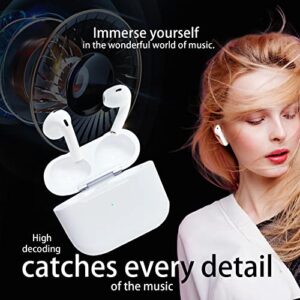 Wireless Earbuds Bluetooth 5.3 Headphones Clear Call 56H Playback IPX7 Waterproof Stereo Earphones with Charging Case Gaming Earbuds with Microphone for Android iPhone Samsung.