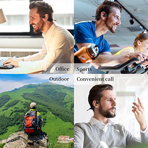 Open Ear Air Conduction Bluetooth Headphone,V5.1Configuration Built-in microphone Wireless Sport Conduction Headphone,Suitable Sports/Office/Outdoor