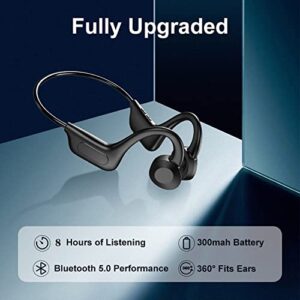 Open Ear Air Conduction Bluetooth Headphone,V5.1Configuration Built-in microphone Wireless Sport Conduction Headphone,Suitable Sports/Office/Outdoor