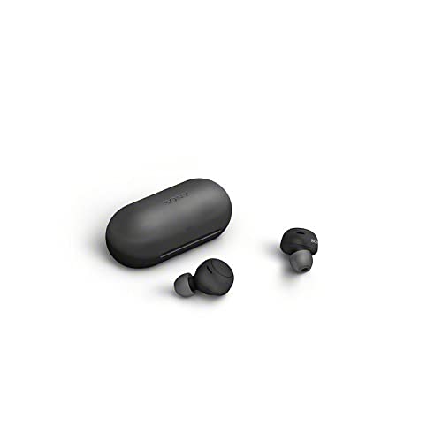 Sony WF-C500 Truly Wireless in-Ear Bluetooth Earbud Headphones (Black) Bundle with Foam and Silicone Earbud Tips (2 Items)