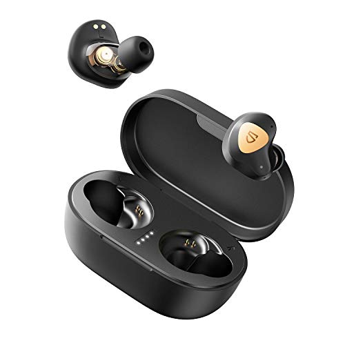 SoundPEATS Truengine 3 SE Wireless Earbuds with Dual Dynamic Drivers, 30 Hours Playtime, Touch Control, Bluetooth Headphones with Dual Mic, Stereo Sound in-Ear Earphones, Compact Charging Case (USB-C)