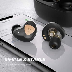 SoundPEATS Truengine 3 SE Wireless Earbuds with Dual Dynamic Drivers, 30 Hours Playtime, Touch Control, Bluetooth Headphones with Dual Mic, Stereo Sound in-Ear Earphones, Compact Charging Case (USB-C)