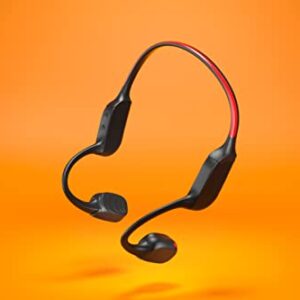 Philips GO A7607 Open-Ear Bone Conduction Bluetooth Headphones with Bluetooth Multipoint, IP66 Water-Resistant, Black