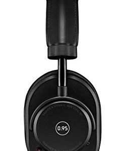 MASTER & DYNAMIC MW65 Active Noise-Cancelling (ANC) Wireless Headphones – Bluetooth Over-Ear Headphones with Mic, Leica -Black