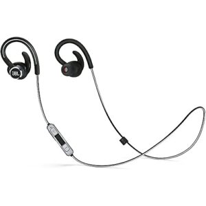 jbl lifestyle reflect contour 2 sweatproof wireless sport in-ear headphones – black (renewed)