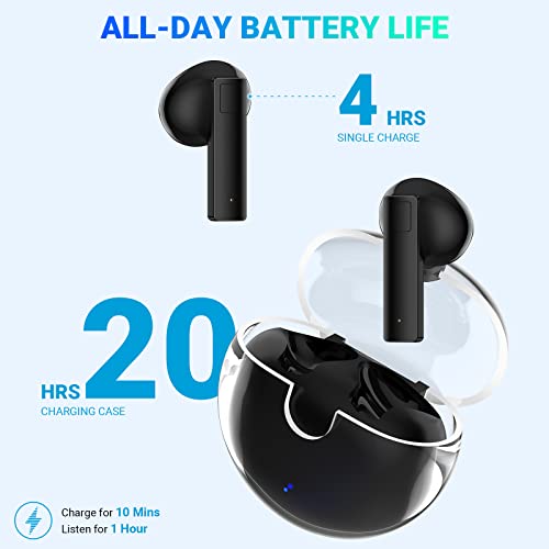 Wireless Earbuds for Galaxy S22 Ultra, HGCXING Noise Cancelling Touch Control Sweatproof True TWS Headphones Bluetooth 5.3 HiFi Stereo Earphone with Mic Headset for iPhone 13 Pro Samsung S21 FE Z Flip