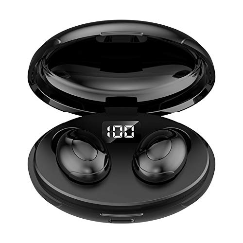 Wireless Earbuds,Bluetooth Headphones with Mic USB-C LED Display Charging Case, IPX6 Waterproof Wireless Earphones,HiFi Stereo Deep Bass,in-Ear Headset for Sport Work