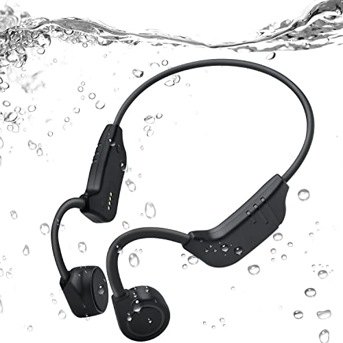 Bone Conduction Open-Ear Bluetooth Sport Headphones IPX8-Waterproof Swimming Wireless Earphones with Mic - MP3 Play Built-in 8G Memory Suitable for Swimming Surfing Cycling Skiing Running