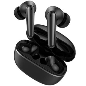 tranya t30 wireless earbuds, immersive sound with deep bass, 40h playtime, 4 microphones for clear call, bluetooth earbuds with low-latency game mode, ipx7 waterproof headphones for sports
