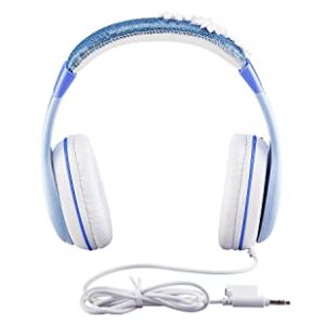 eKids Frozen 2 Kids Headphones, Adjustable Headband, Stereo Sound, 3.5Mm Jack, Wired Headphones for Kids, Tangle-Free, Volume Control Childrens Headphones Over Ear School Home