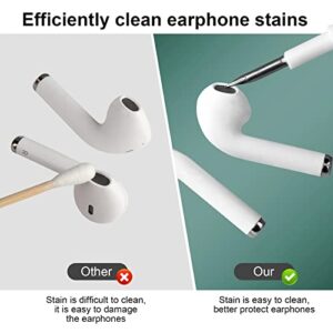 Cleaner Kit for AirPod Pro 1 2 3, AMEAMI Earbud Cleaning Pen Tool for iPhone Samsung Lego Huawei MI Wireless Headphone (White)