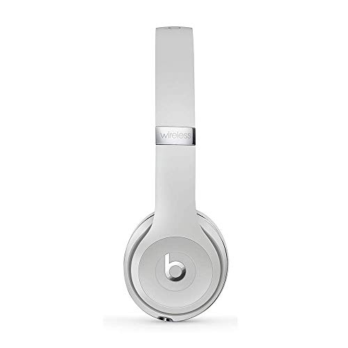 Beats Solo³ Wireless On-Ear Headphones - Apple W1 Chip - Satin Silver with AppleCare+ Bundle